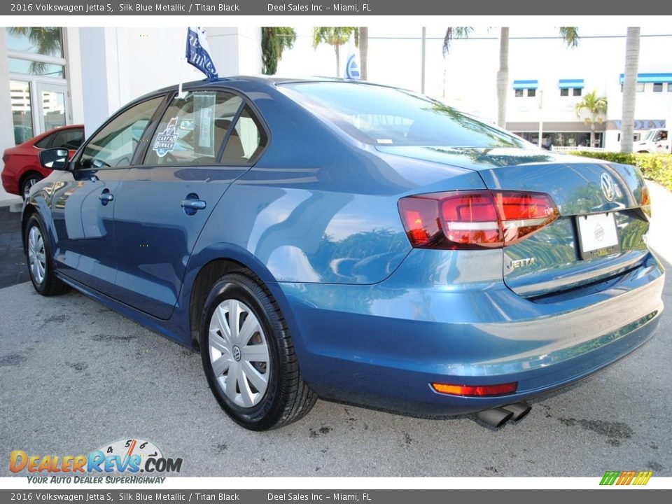 2016 Volkswagen Jetta S Silk Blue Metallic / Titan Black Photo #7