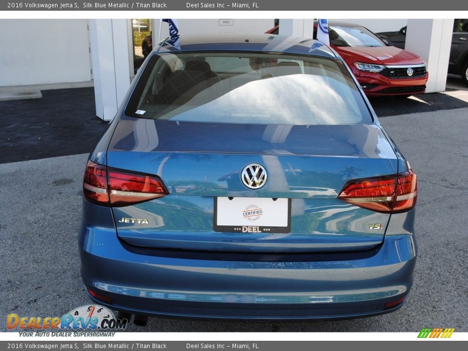 2016 Volkswagen Jetta S Silk Blue Metallic / Titan Black Photo #8