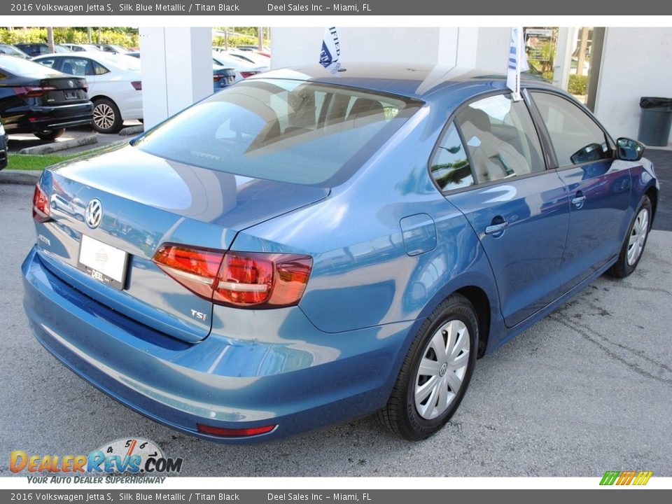 2016 Volkswagen Jetta S Silk Blue Metallic / Titan Black Photo #9