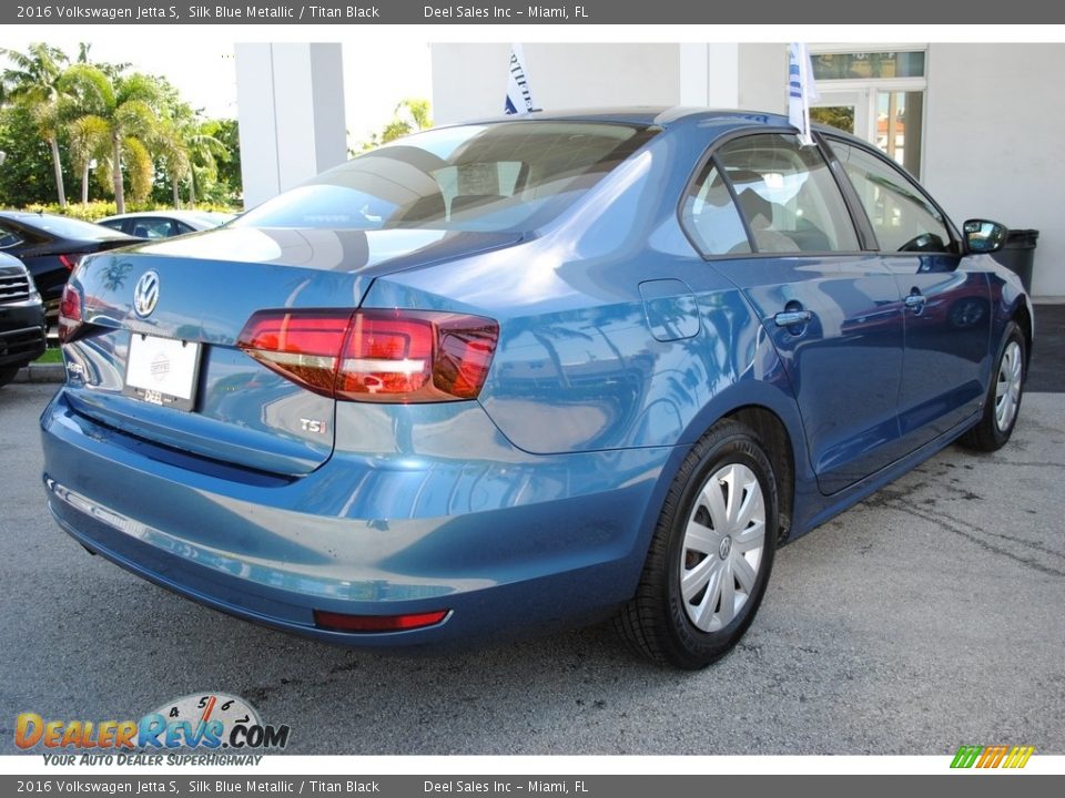 2016 Volkswagen Jetta S Silk Blue Metallic / Titan Black Photo #10