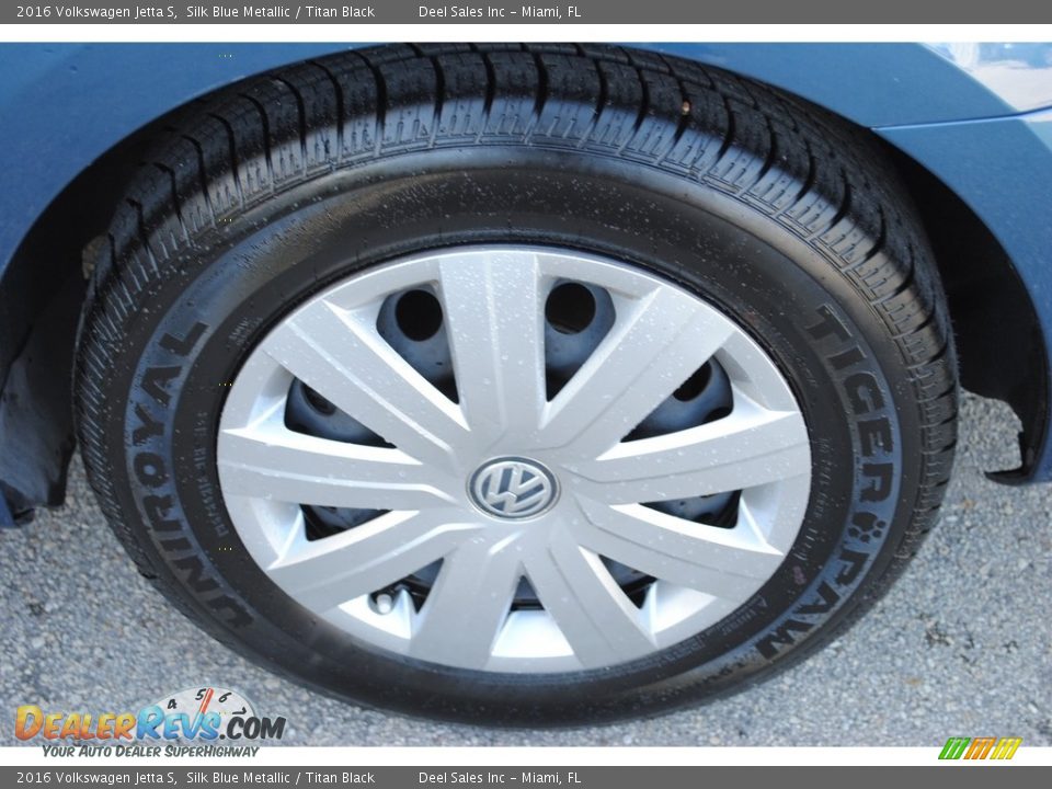 2016 Volkswagen Jetta S Silk Blue Metallic / Titan Black Photo #11