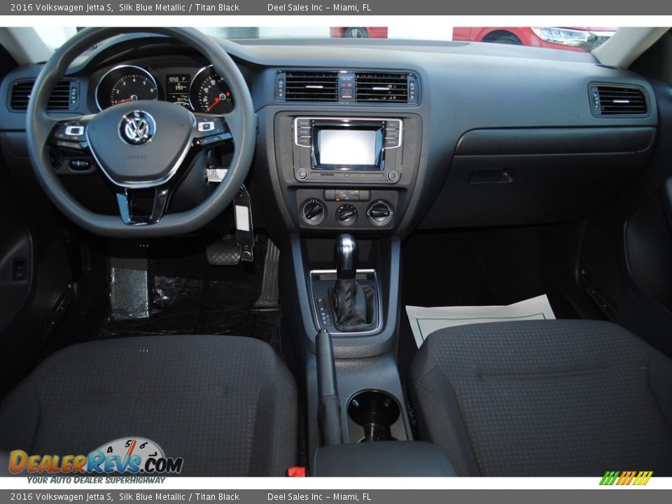 2016 Volkswagen Jetta S Silk Blue Metallic / Titan Black Photo #13