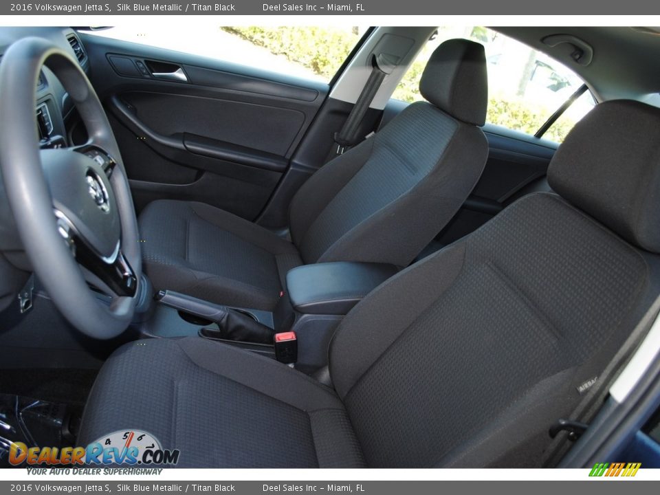2016 Volkswagen Jetta S Silk Blue Metallic / Titan Black Photo #14