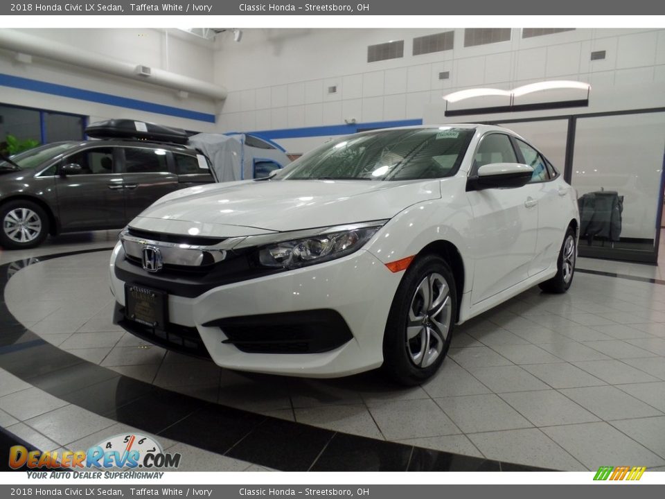 2018 Honda Civic LX Sedan Taffeta White / Ivory Photo #1