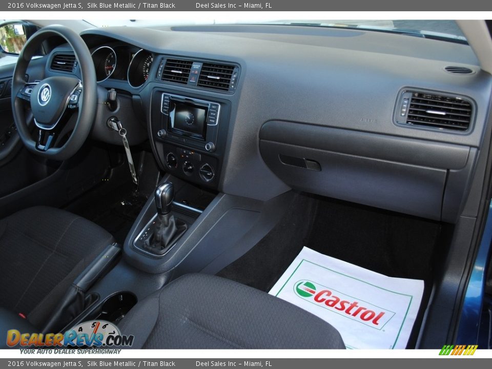 2016 Volkswagen Jetta S Silk Blue Metallic / Titan Black Photo #17