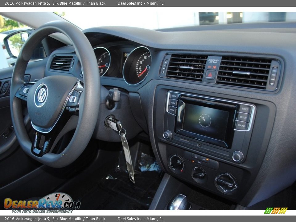 2016 Volkswagen Jetta S Silk Blue Metallic / Titan Black Photo #19