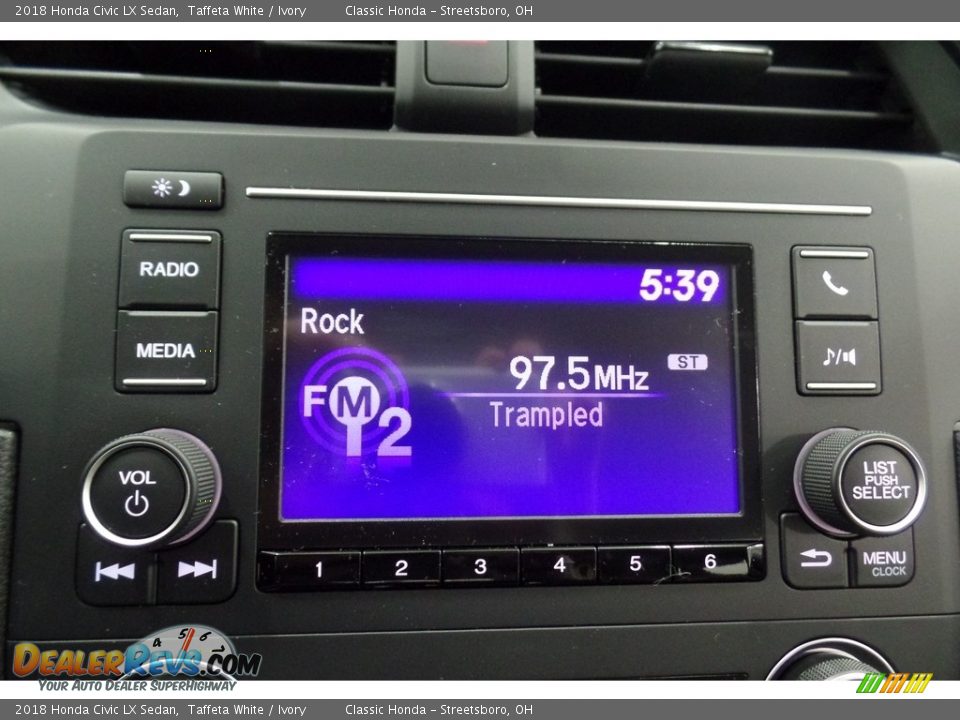 2018 Honda Civic LX Sedan Taffeta White / Ivory Photo #16