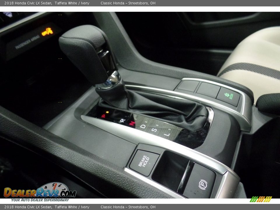 2018 Honda Civic LX Sedan Taffeta White / Ivory Photo #18