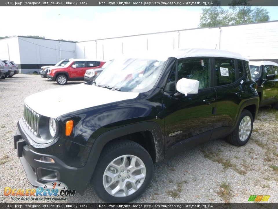 2018 Jeep Renegade Latitude 4x4 Black / Black Photo #1