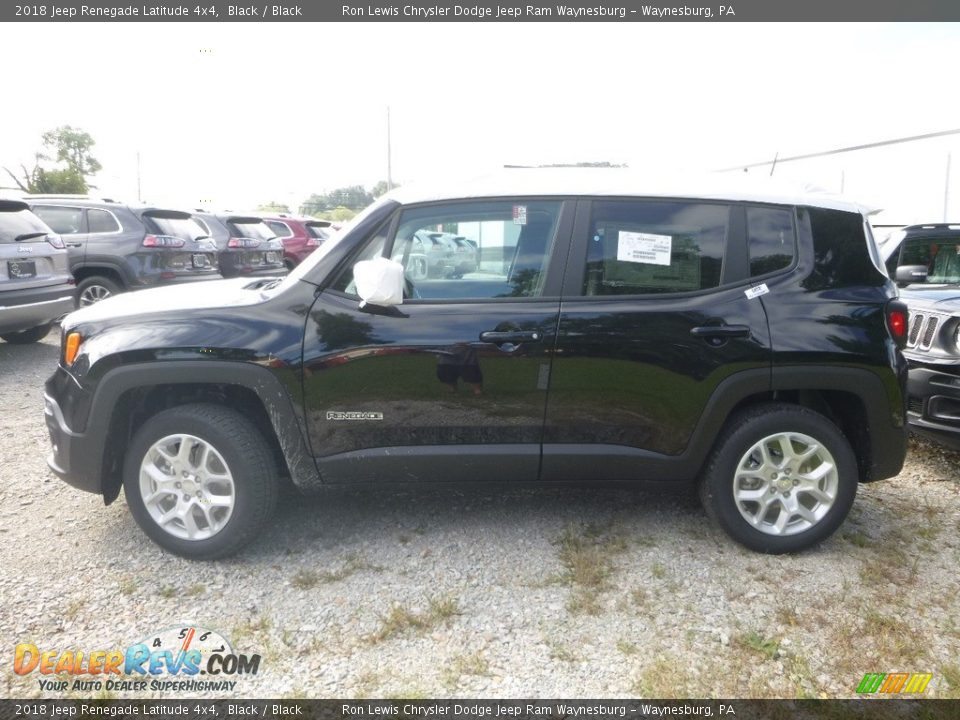 2018 Jeep Renegade Latitude 4x4 Black / Black Photo #2
