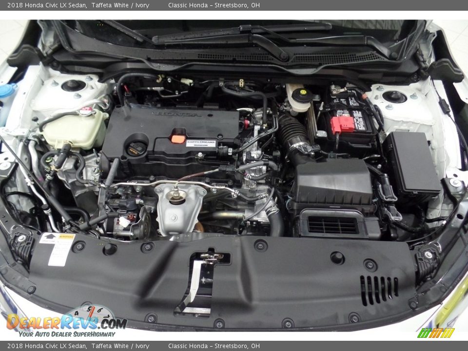 2018 Honda Civic LX Sedan Taffeta White / Ivory Photo #29