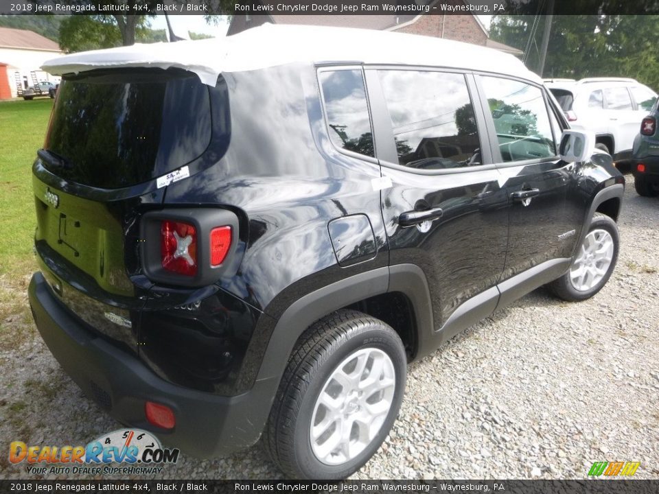 2018 Jeep Renegade Latitude 4x4 Black / Black Photo #5