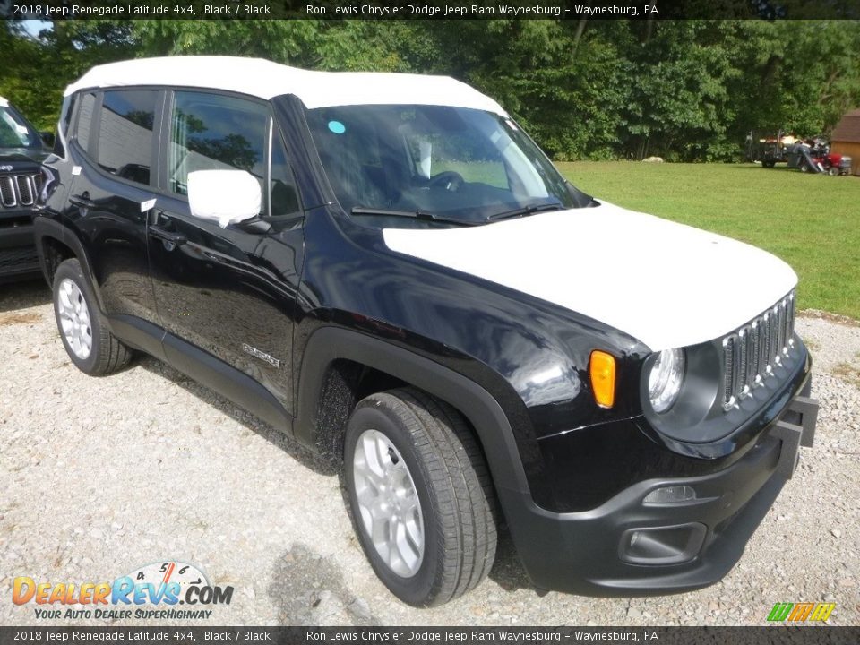 2018 Jeep Renegade Latitude 4x4 Black / Black Photo #8
