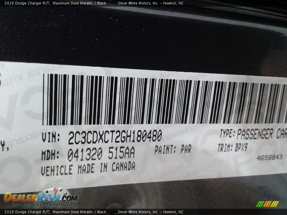 2016 Dodge Charger R/T Maximum Steel Metallic / Black Photo #32