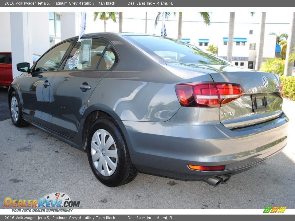2016 Volkswagen Jetta S Platinum Grey Metallic / Titan Black Photo #7
