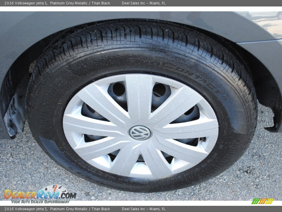 2016 Volkswagen Jetta S Platinum Grey Metallic / Titan Black Photo #11
