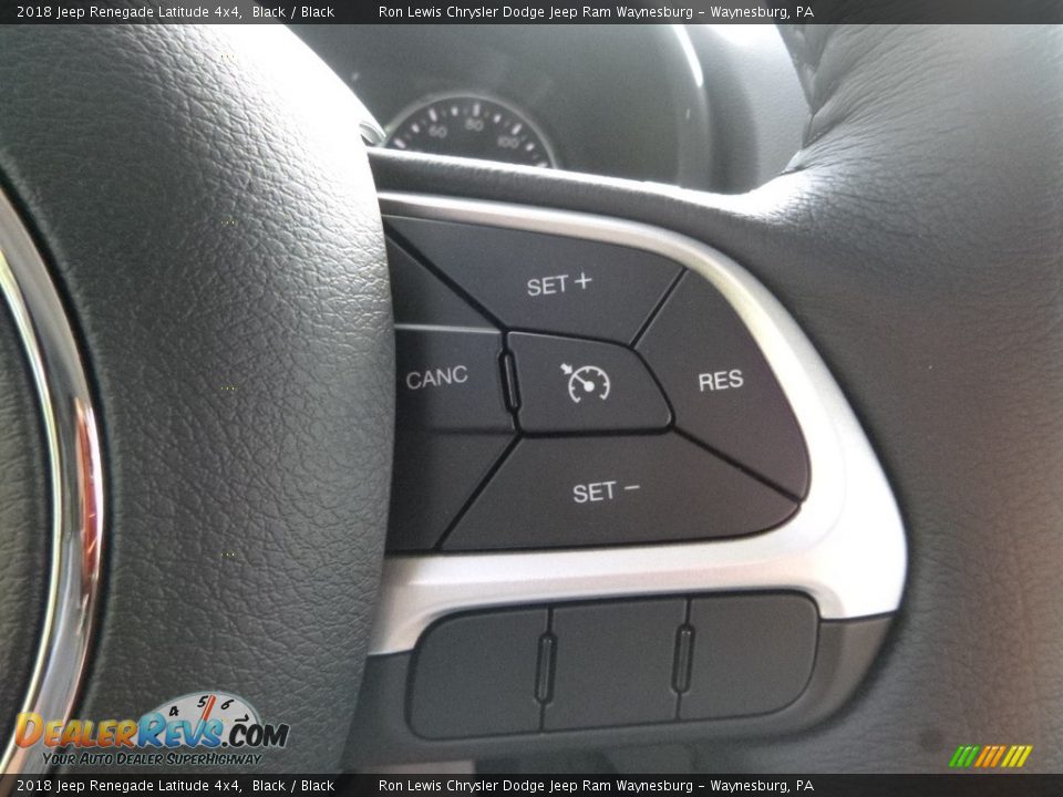 2018 Jeep Renegade Latitude 4x4 Black / Black Photo #18