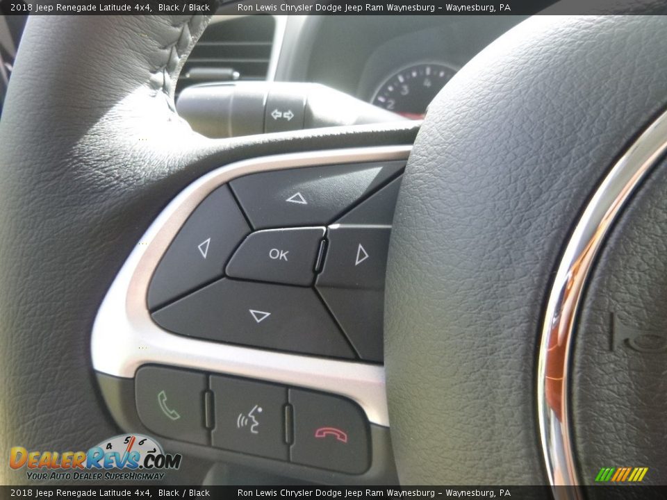 2018 Jeep Renegade Latitude 4x4 Black / Black Photo #19