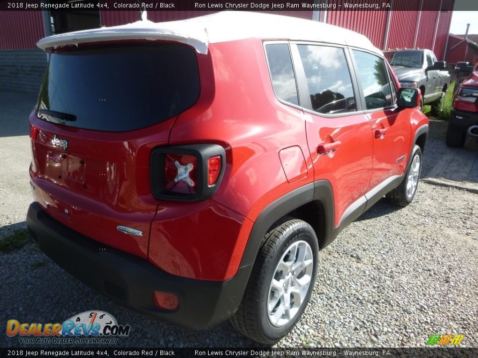 2018 Jeep Renegade Latitude 4x4 Colorado Red / Black Photo #5