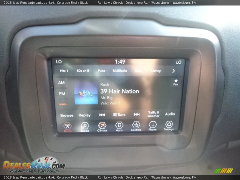 2018 Jeep Renegade Latitude 4x4 Colorado Red / Black Photo #16