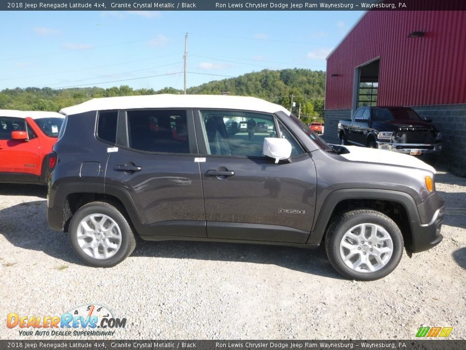 2018 Jeep Renegade Latitude 4x4 Granite Crystal Metallic / Black Photo #7