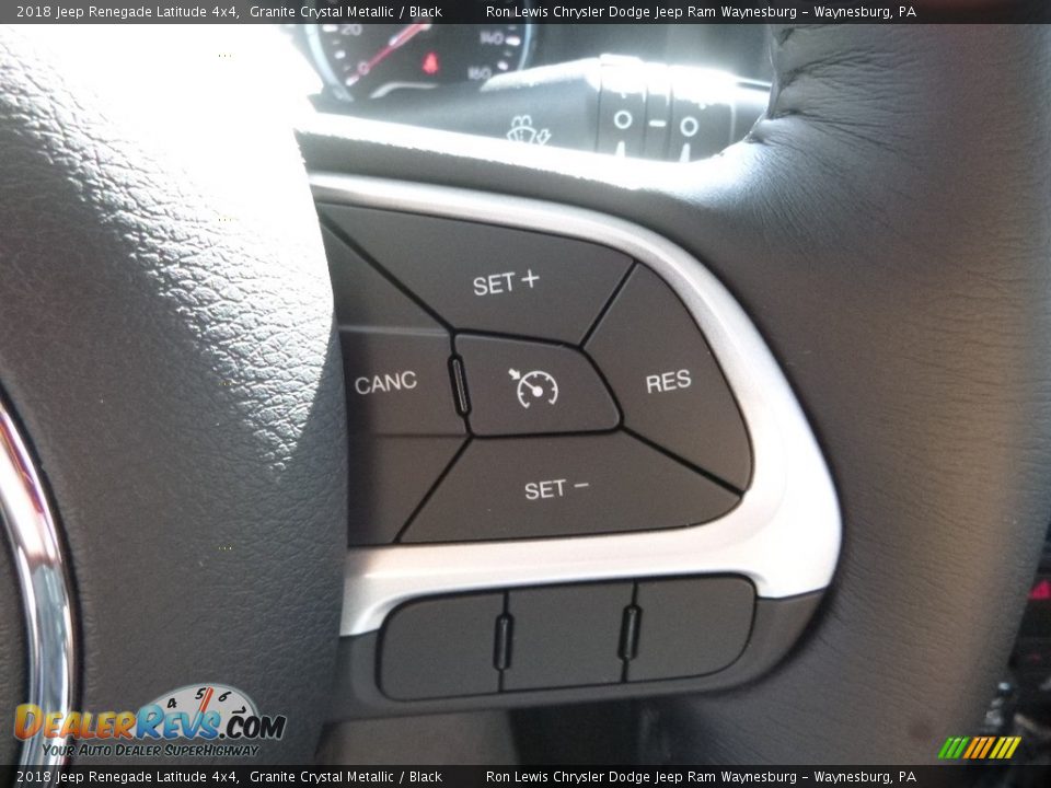 2018 Jeep Renegade Latitude 4x4 Granite Crystal Metallic / Black Photo #16