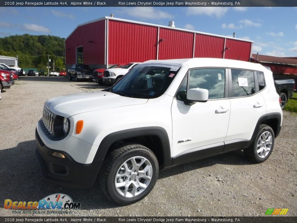 2018 Jeep Renegade Latitude 4x4 Alpine White / Black Photo #1