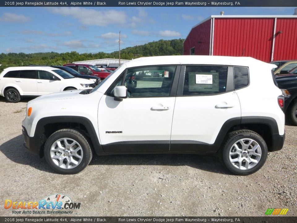 2018 Jeep Renegade Latitude 4x4 Alpine White / Black Photo #2