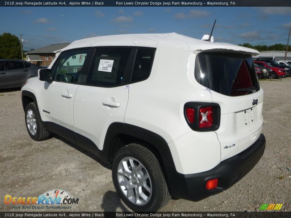 2018 Jeep Renegade Latitude 4x4 Alpine White / Black Photo #3