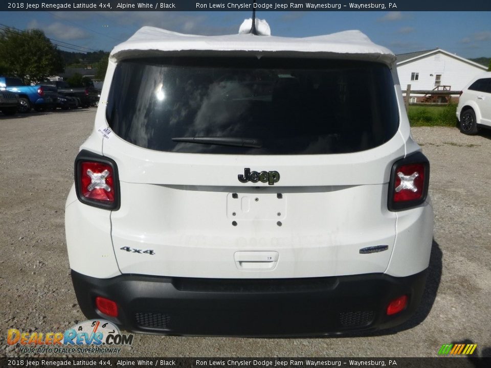 2018 Jeep Renegade Latitude 4x4 Alpine White / Black Photo #4
