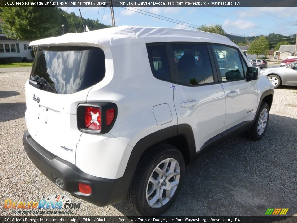 2018 Jeep Renegade Latitude 4x4 Alpine White / Black Photo #5