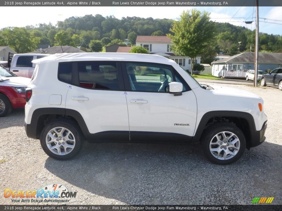 2018 Jeep Renegade Latitude 4x4 Alpine White / Black Photo #6