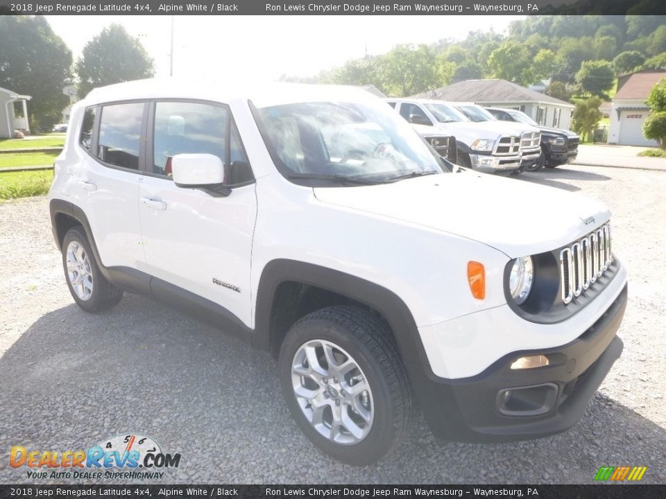 2018 Jeep Renegade Latitude 4x4 Alpine White / Black Photo #7