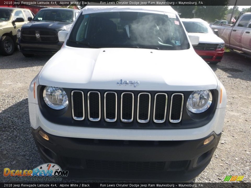 2018 Jeep Renegade Latitude 4x4 Alpine White / Black Photo #8