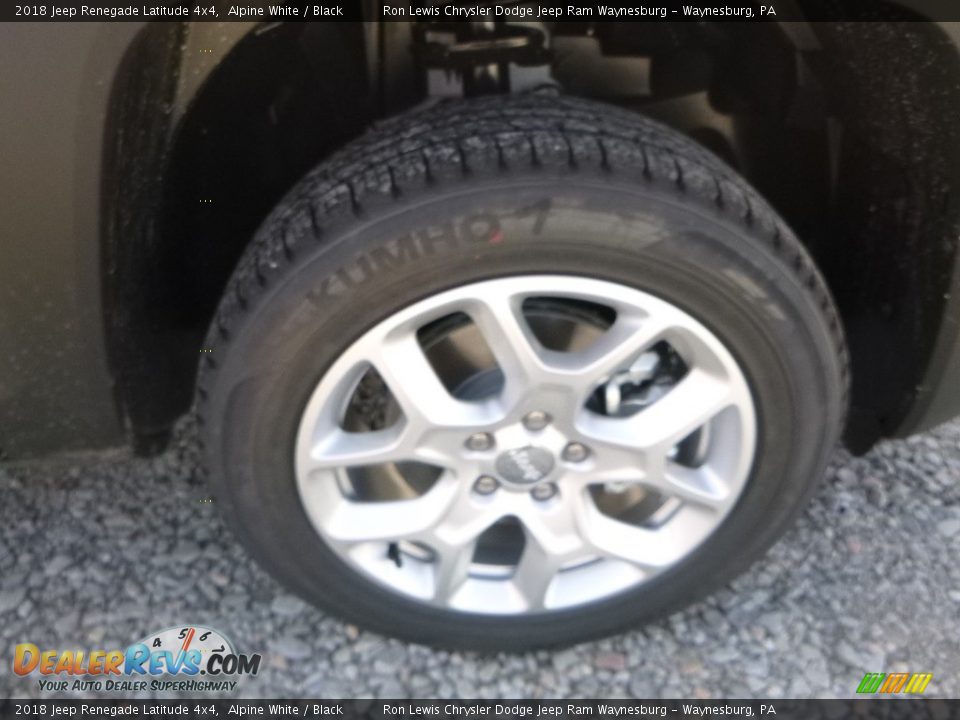 2018 Jeep Renegade Latitude 4x4 Alpine White / Black Photo #9