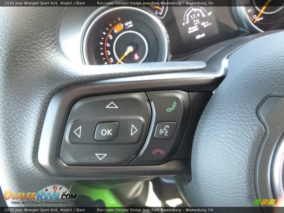 2018 Jeep Wrangler Sport 4x4 Mojito! / Black Photo #17