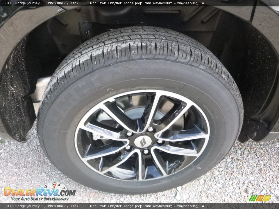 2018 Dodge Journey SE Pitch Black / Black Photo #9