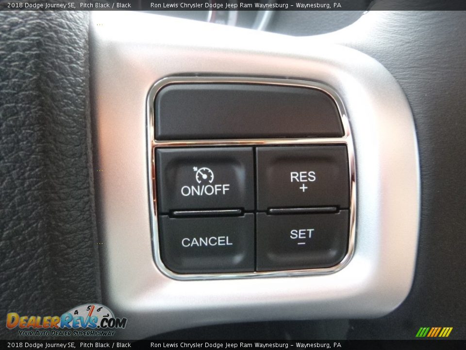 2018 Dodge Journey SE Pitch Black / Black Photo #19