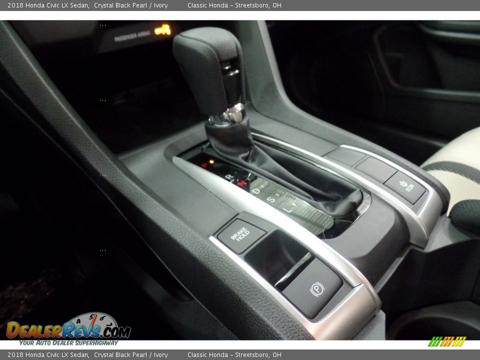 2018 Honda Civic LX Sedan Crystal Black Pearl / Ivory Photo #19