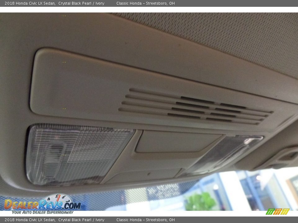 2018 Honda Civic LX Sedan Crystal Black Pearl / Ivory Photo #21