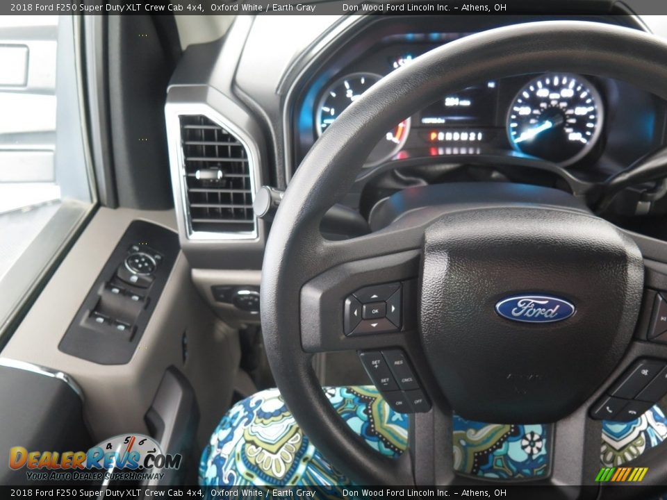 2018 Ford F250 Super Duty XLT Crew Cab 4x4 Oxford White / Earth Gray Photo #20