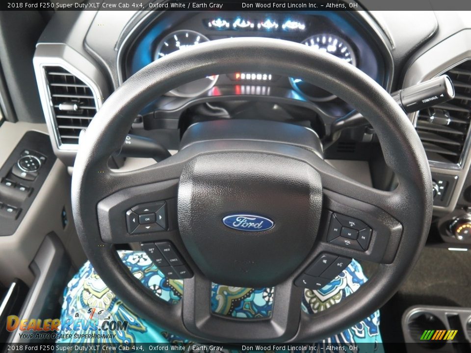 2018 Ford F250 Super Duty XLT Crew Cab 4x4 Oxford White / Earth Gray Photo #21