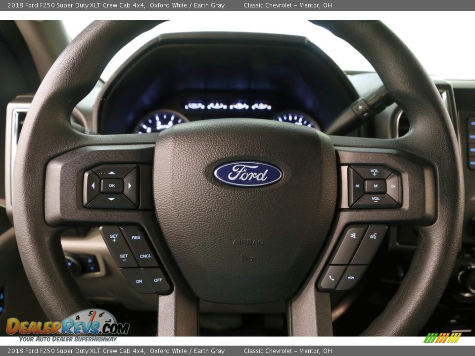 2018 Ford F250 Super Duty XLT Crew Cab 4x4 Oxford White / Earth Gray Photo #9