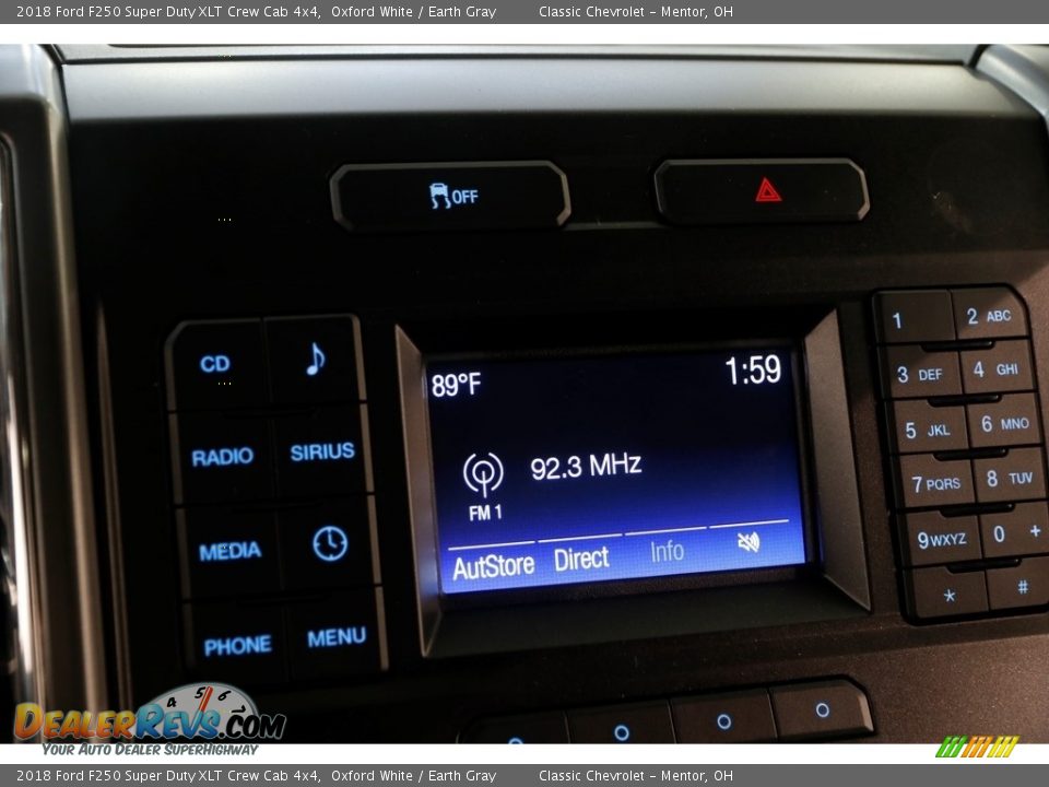 2018 Ford F250 Super Duty XLT Crew Cab 4x4 Oxford White / Earth Gray Photo #14