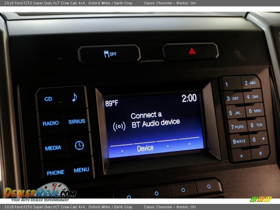 2018 Ford F250 Super Duty XLT Crew Cab 4x4 Oxford White / Earth Gray Photo #16