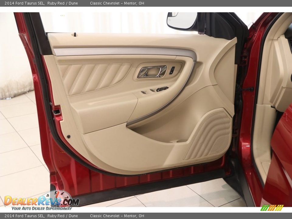 2014 Ford Taurus SEL Ruby Red / Dune Photo #4