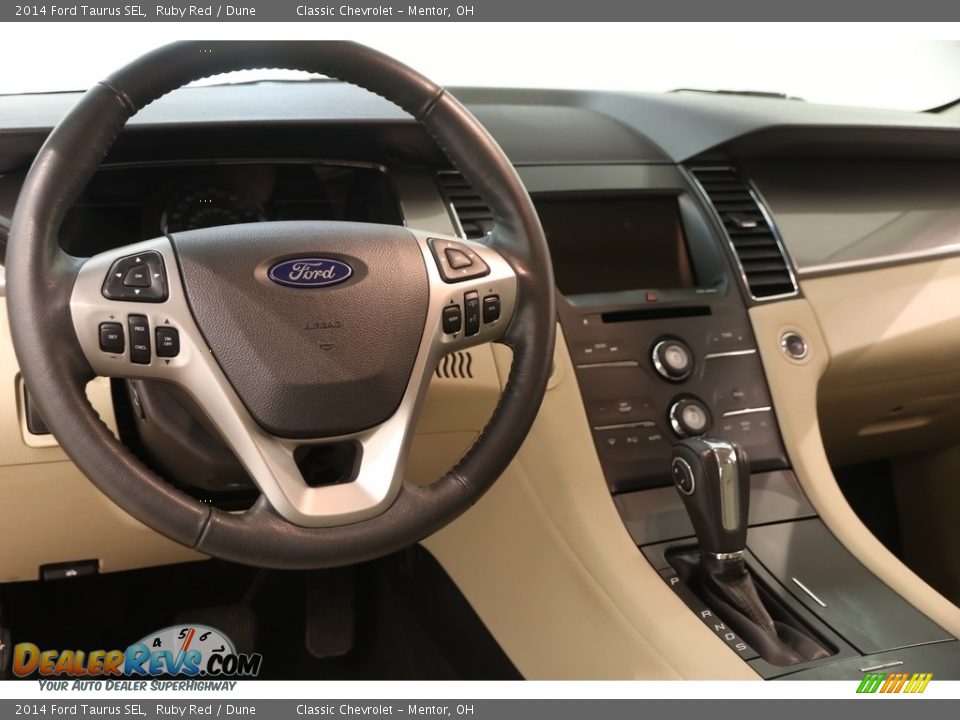 2014 Ford Taurus SEL Ruby Red / Dune Photo #7