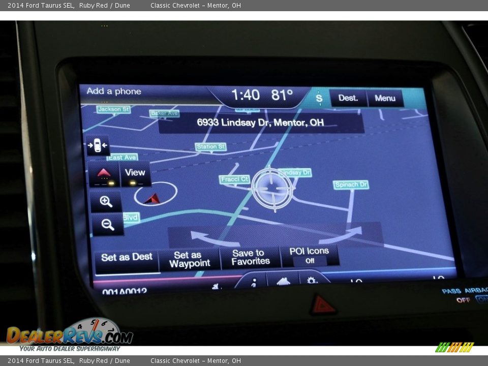 2014 Ford Taurus SEL Ruby Red / Dune Photo #17