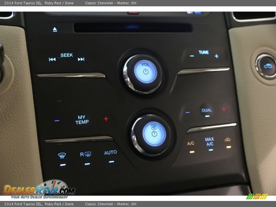 2014 Ford Taurus SEL Ruby Red / Dune Photo #18