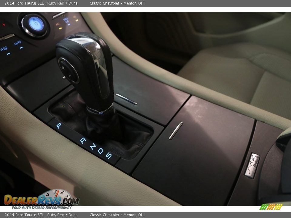 2014 Ford Taurus SEL Ruby Red / Dune Photo #19
